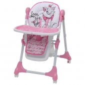 Стульчик для кормления Polini kids Disney baby 470 Кошка Мари, розовый
