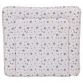 Матрас для пеленания Polini kids 77х72 см Звезды, белый-серый Матрас для пеленания Polini kids 77х72 см Звезды, белый-серый