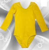 Костюм гимнастический "Классика" х/б Г23-301 желтый, рукав 3/4 Костюм гимнастический "Классика" х/б Г23-301 желтый, рукав 3/4