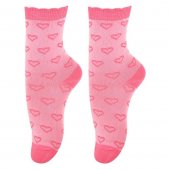 Носки детские Para Socks Сердечки цвет коралловый арт.N1D28