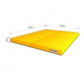 Мягкий щит kid ROMANA (1000*1000*60), в 4 сложения цвет желтый