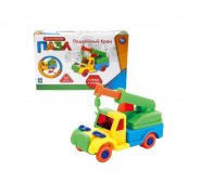 Конструктор-пазл 1Toy Подъемный кран, 34 детали