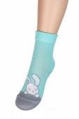 Носки детские Para Socks Зайчик, цвет мята арт.N1D57