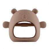 Прорезыватель силиконовый на руку "Мишка", карамельный Прорезыватель силиконовый на руку "Мишка", карамельный