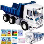 Самосвал с карточками водителя КРОКОТАМ бело-синий САМ-7120 Самосвал с карточками водителя КРОКОТАМ бело-синий САМ-7120