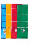 Кармашек на дверцу шкафа для детского садика на резинке 26*80 см М33/1 (разные расцветки)