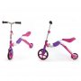 Самокат Moby kids 2 в 1 розовый арт.64627