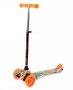 Самокат 3-х колесный с принтом, светящиеся колеса, разные расцветки арт.RR1-S