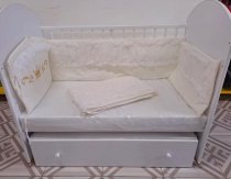 Бортики для кроватки 120*60 см Корона кремовый 60267