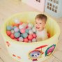 Сухой бассейн ROMANA Airpool Малышарики Времена года желтый, 150 шариков