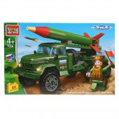 Конструктор "Город мастеров" Армия: ЗИЛ-131 с ракетой, с фигуркой, 68 деталей арт.7058-KK