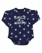 Боди интерлок длинный рукав рост 56-68, синий арт 1180-9