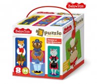 Пазлы тройные Baby Toys Звери и профессии 24 элемента