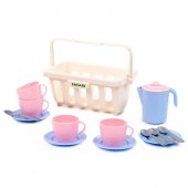 Набор посуды Полесье Сафари №2 с корзинкой на 4 персоны Набор посуды Полесье Сафари №2 с корзинкой на 4 персоны