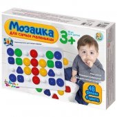 Мозаика для самых маленьких d40мм 4 цвета 48 элементов