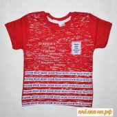 Футболка для мальчика ERENBEY р.5-9 лет красный арт.655/2