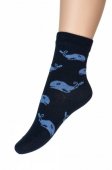 Носки детские Para Socks Киты цвет синий арт.N1D54