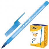 Ручка шариковая BiC Round Stic Classic синяя 1,0мм, цвет- полупрозрачный светло-синий