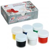 Набор акриловых красок Луч Матовая 6цв 20мл Набор акриловых красок Луч Матовая 6цв 20мл