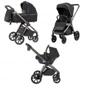 Коляска 3 в 1 Carrello Omega CRL-6535/1, Absolute Black (Черный)