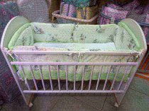 Бортики для кроватки 120*60 см Серый зайчик 33453