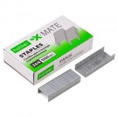 Скобы №24/6 Hatber X-Mate оцинкованные, до 30л, 1000шт