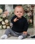 Джемпер для мальчика Linas baby рост 68-92 тёмно-синий