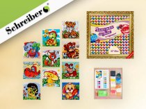 Картина алмазная " Schreiber " 20*20см Детская серия, 10 дизайнов в ассортименте