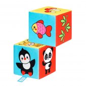 Игрушка кубики Мякиши Кто что ест 590 Игрушка кубики Мякиши Кто что ест 590