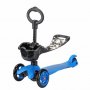 Самокат Moby Kids 2 в 1 управление наклоном синий 64966