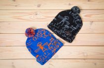 Шапка детская "Надписи" синий-оранжевый Арт. G18005 PicCo Шапка детская "Надписи" синий-оранжевый Арт. G18005 PicCo