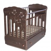 Кровать Островок уюта "Бабочки" поперечный маятник, ящик, декор кристаллы Swarovski, цвет шоколад Кровать Островок уюта "Бабочки" поперечный маятник, ящик, декор кристаллы Swarovski, цвет шоколад