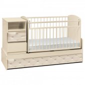 Кровать-трансформер Дива слоновая кость, экокожа, поперечный маятник