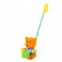 Каталка Медвежонок с ручкой 96654