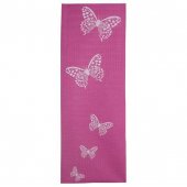 Коврик для йоги и фитнеса YL-Sports 173*61*0,4см с принтом, розовый