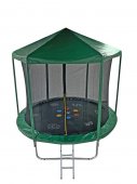 Батут с крышей 8FT 2,44 м SportElite HOME с защитной сеткой, с принтом арт.FR-30-8FT