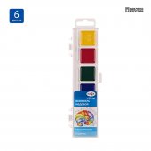 Краски акварель Гамма Классическая 6 цветов медовая, без кисти Краски акварель Гамма Классическая 6 цветов медовая, без кисти