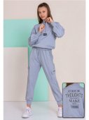 Костюм спортивный для девочки Smile р.9-12 лет голубой арт.SM8010-10