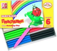 Пластилин "Луч" Кроха 6 цветов 99г восковой, мягкий, стек арт.12С863-08