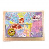Деревянные кубики "ИГРАЕМ ВМЕСТЕ" WINX 6 кубиков в деревянном ящичке