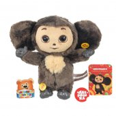 Озвученная мягкая игрушка Чебурашка 20 см ТМ Мульти-Пульти