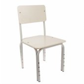 Стул детский растущий Кузя Стандарт белый 1-3 группа с прямой спинкой Стул детский растущий Кузя Стандарт белый 1-3 группа с прямой спинкой