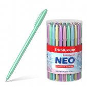 Ручка шариковая Erich Krause Пастель (Neo Pastel pearl) синяя 0,7мм, толщина письма 0,26мм