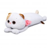 Мягкая игрушка-подушка Кошечка Лили с розовым бантиком 40 см