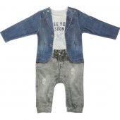 Папитто Комбинезон для мальчика "Fashion Jeans" 68-86 см арт.553-01