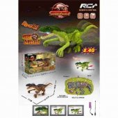 Динозавр на пульте р/у, световые и звуковые эффекты, USB зарядное устройство Динозавр на пульте р/у, световые и звуковые эффекты, USB зарядное устройство