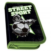 Пенал Пчелка Street sport 1 отделение 115*190*30мм, бархатное покрытие soft-touch