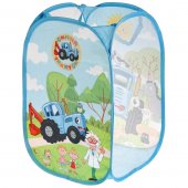 Корзина для игрушек "Играем вместе" Синий трактор 36*58 см арт.LB-BT