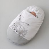 Конверт на выписку зимний Леснушки серый зайчик Конверт на выписку зимний Леснушки серый зайчик