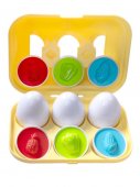 Логический сортер Яйца Овощи и фрукты 6 шт.